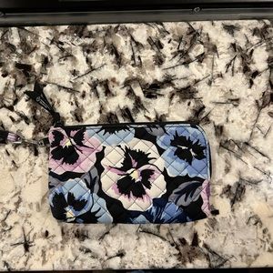 Vera Bradley Pansy pattern wristlet
